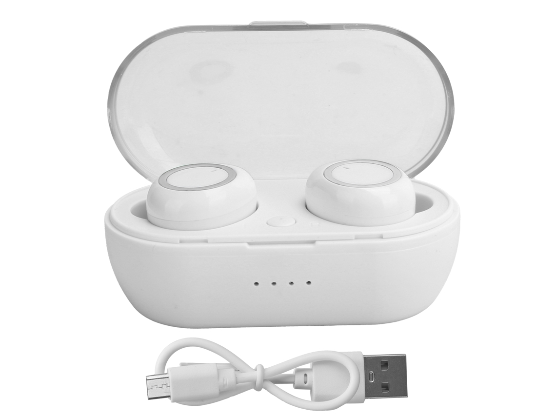 Aetheria fone de Ouvido Bluetooth 5.0 Sem Fio Earbuds Estéreo Controle Táctil Branco