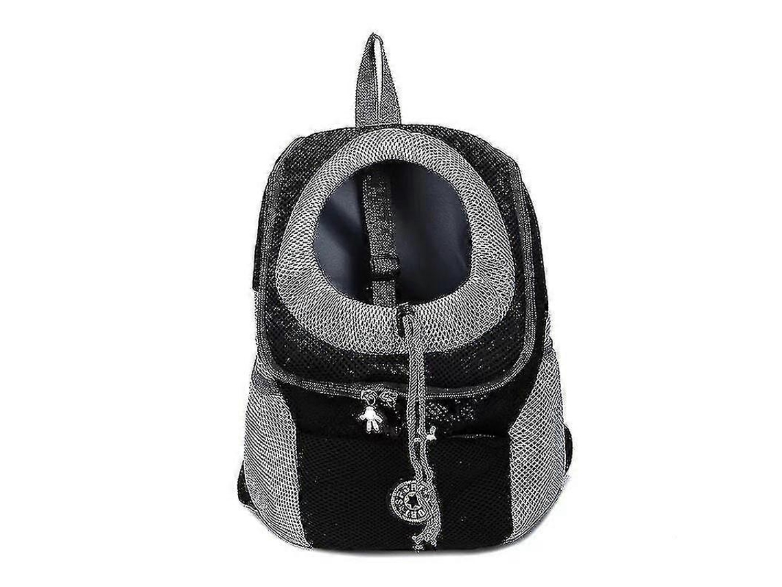 Mochila AQUAFORGE para Cães e Gatos em Malha, Respirável, Frontal, Preta