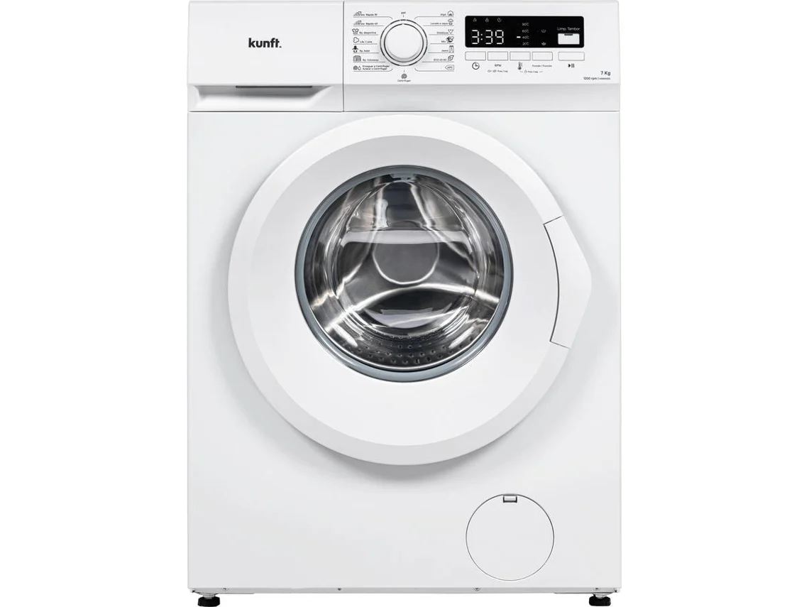 Máquina de Lavar Roupa KUNFT KWM10312 (7 kg - 1200 rpm - Branco)
