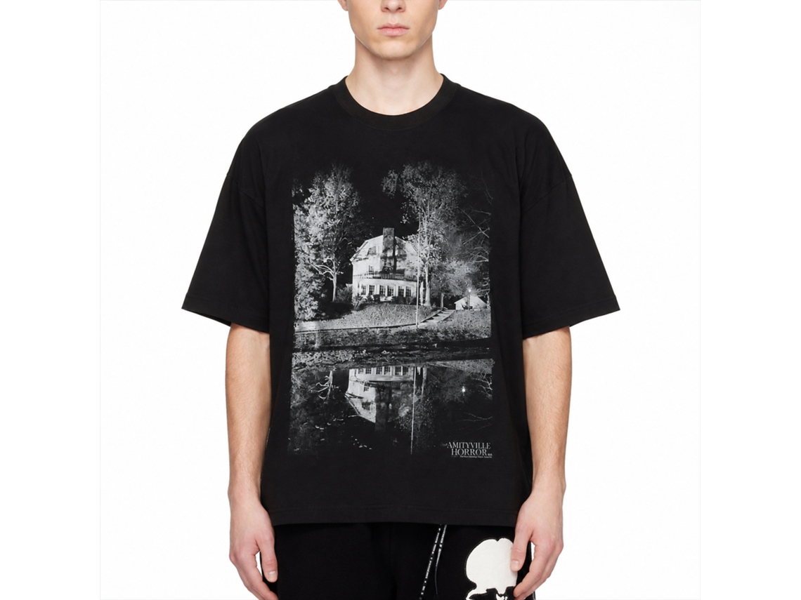 Rockinstone Amityville Horror Movie Good Night Black Adult T-shirt Size:xl