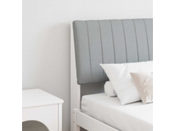 Vidaxl Cabeceira Estofada Cinzento-claro 150 Cm