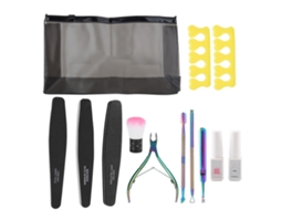 Kit De Manicura Profesional: Lixa, Buffer, Empurrador De Cutículas E Ferramentas De Unhas Para Meninas