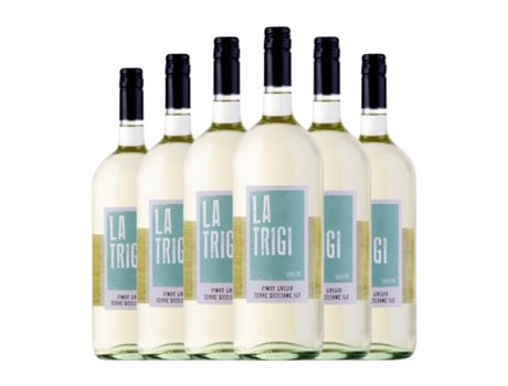 Vinho branco LA TRIGI Pinot Cinza Terre Siciliane Garrafa Magnum (1.5 L - 6 Unidades)