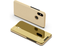 Capa Xiaomi 6X, A2 WJS Flip Dourado