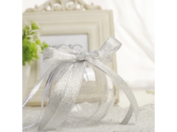 Pack de 6 Bolas de Plástico com Design Dourado para Casamento LAXISCREED