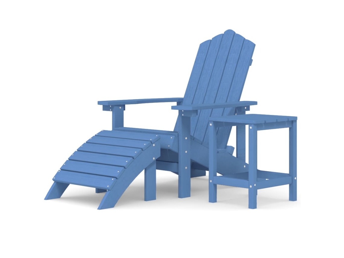 Garden Chair, Garden Chairs Vidaxl Azul Polietileno (n/a)