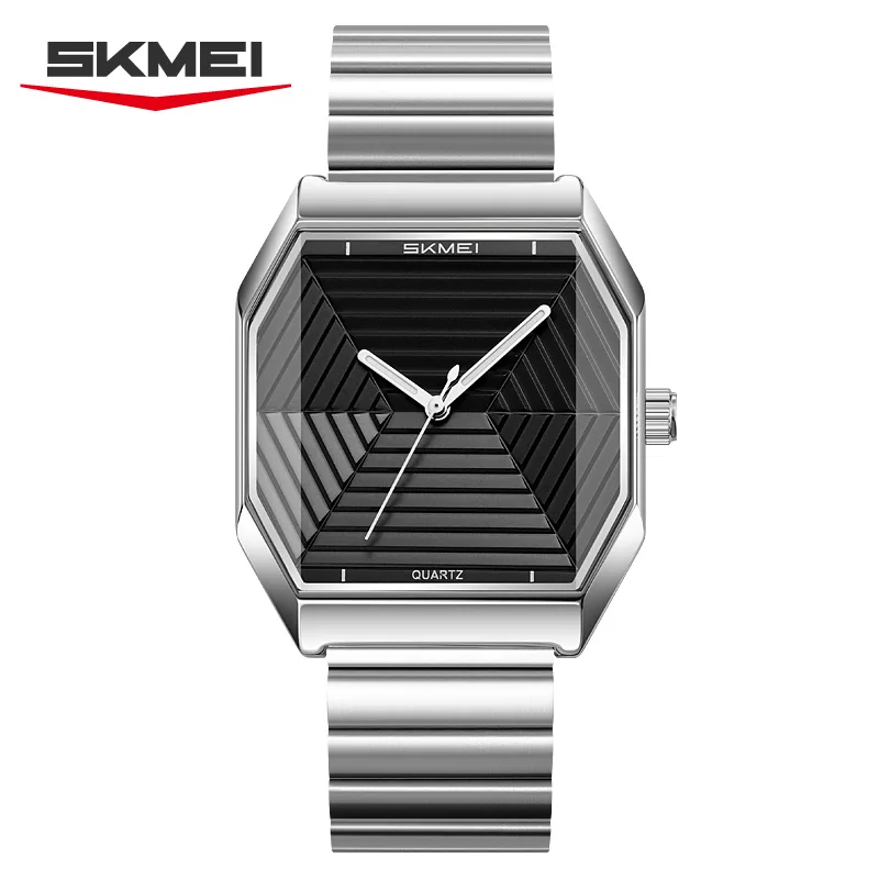 Relógio Masculino em Aço Inoxidável , Elegante e Estiloso. MDUG (prateado e Preto)