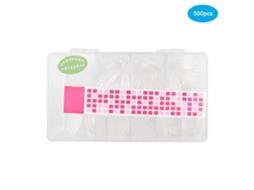 Dica De Unha Falsa Profissional Vestível Aumentada Em Pp Transparente Com Cabeça Plana Para Manicure Diy 500pcs