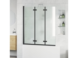 Vidaxl Cabine De Chuveiro Dobrável Preto 130 X 138 Cm