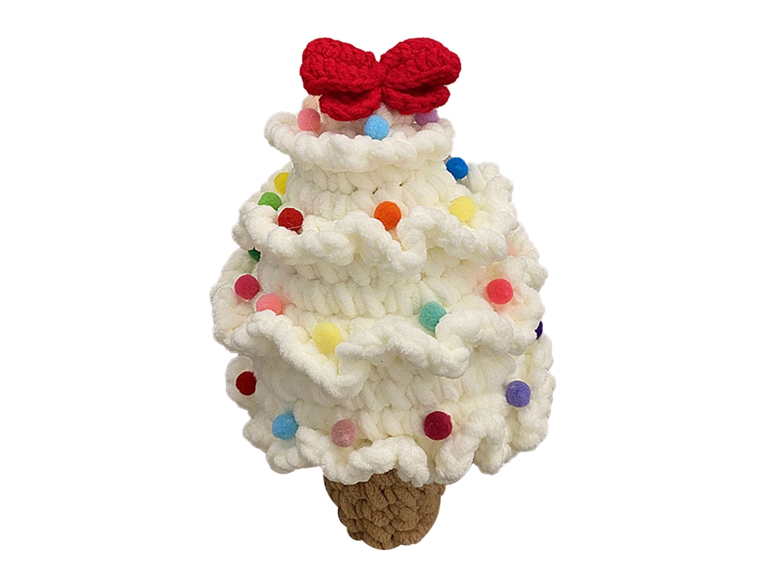 Walshlxq kit de Tejer/amigurumi de Árbol de Navidad para Principiantes, Todo En Uno, Lindo Y Básico, Tipo 2