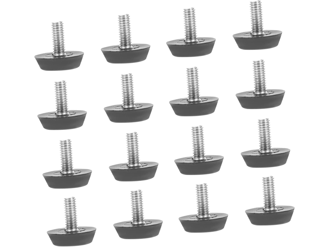 Conjunto De 100 Pés Niveladores Ajustáveis Com Parafuso Para Móveis, Mesas, Cadeiras E Armários Feitos De Plástico