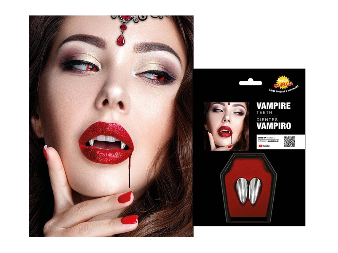 Presas de Vampiro Prateadas