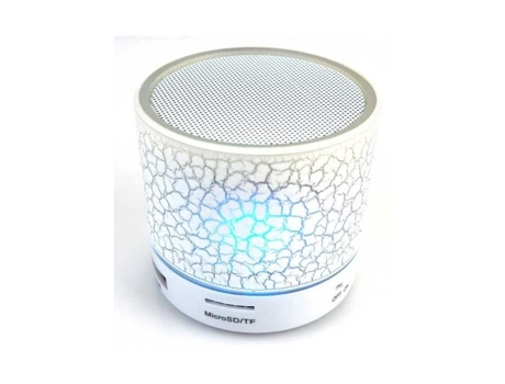 Coluna Portátil HIGH-TECH & BIEN-ETRE (Bluetooth - Branco)