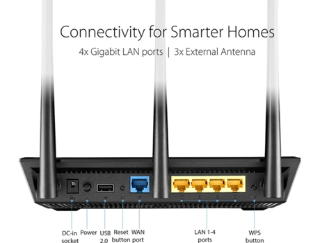 Router Aimesh Asus Rt Ac66u Ac1750 450 1300 Mbps Worten Pt