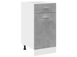 Drawer Bottom Cabinet, Drawer Bottom Cabinets Vidaxl Cinzeto Madeira Processada (n/a)