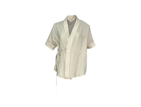 Blusa De Mulher Compania Fantastica Poliéster Bege (s)