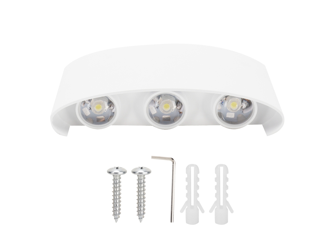2026 lâmpada de Parede 6led 6w Ip65 Impermeável Luz Branca Ac85 265v para Exterior Jardim