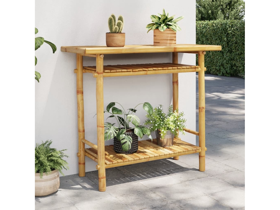 Vidaxl Mesa Consola 90x37x75 Cm Bambu