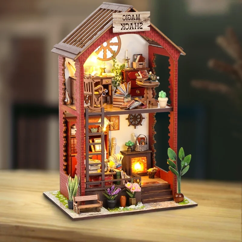 Livraria Faça Você Mesmo: Casa De Bonecas 3d De Madeira Com Decoração De Interiores