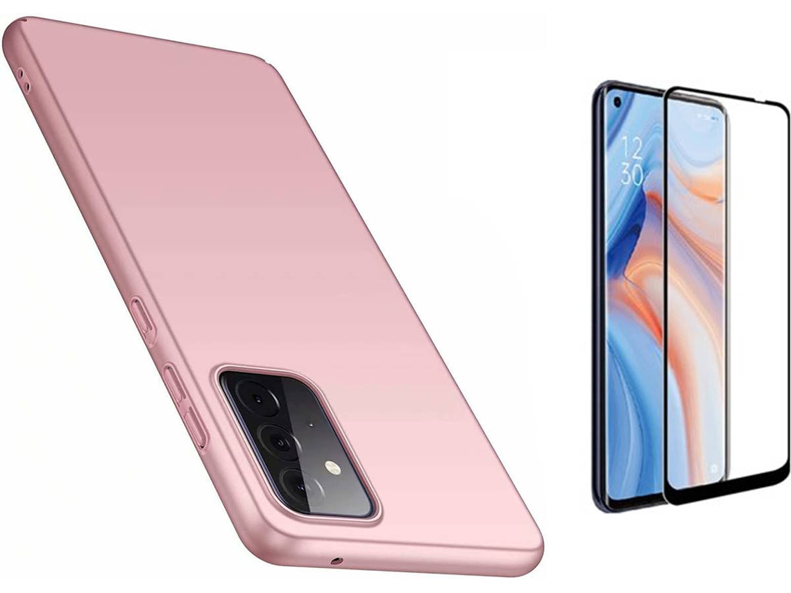 Capa e Película Oppo Reno 6 Pro 5G Rosa