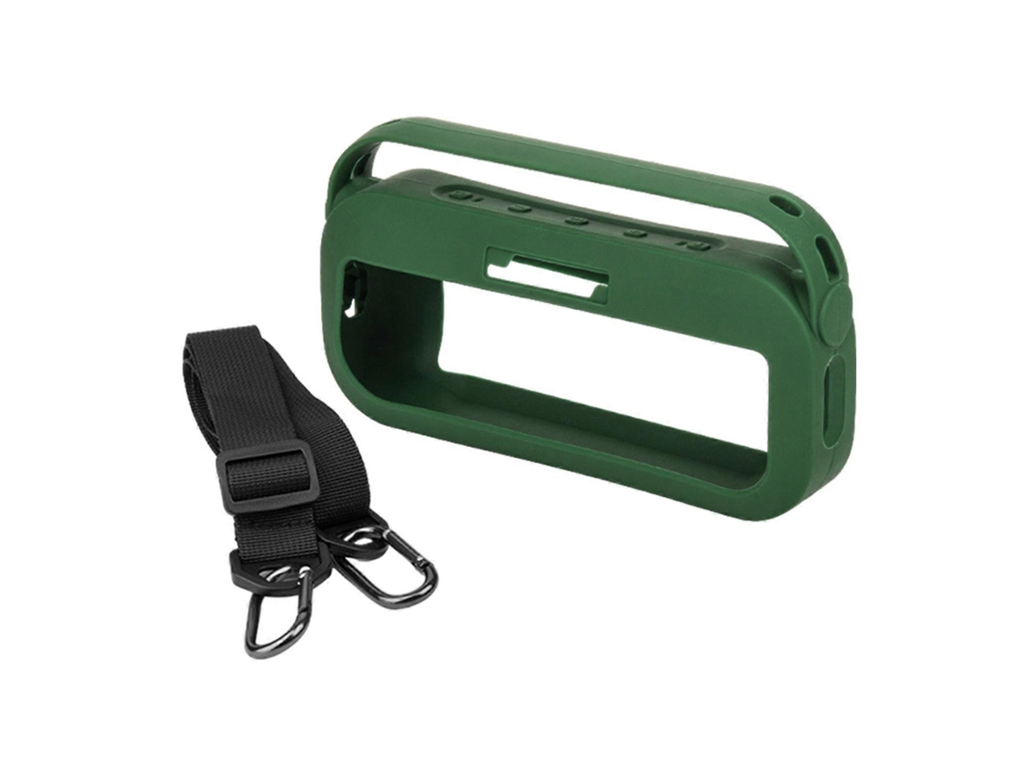 Capa De Silicone Para Alto Falante Portátil, Capa Protetora Com Alça De Ombro Para Alto Falante Compatível Com Bluetooth, Vermelha Olysi Shop