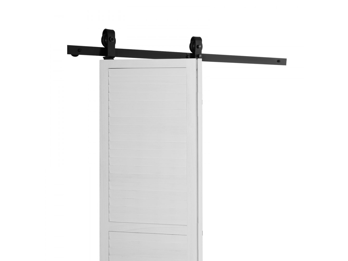 Conjunto De Ferragens E Trilho Para Porta De Correr Dobrável 132 Cm Até 150 Kg Tekmaquinas