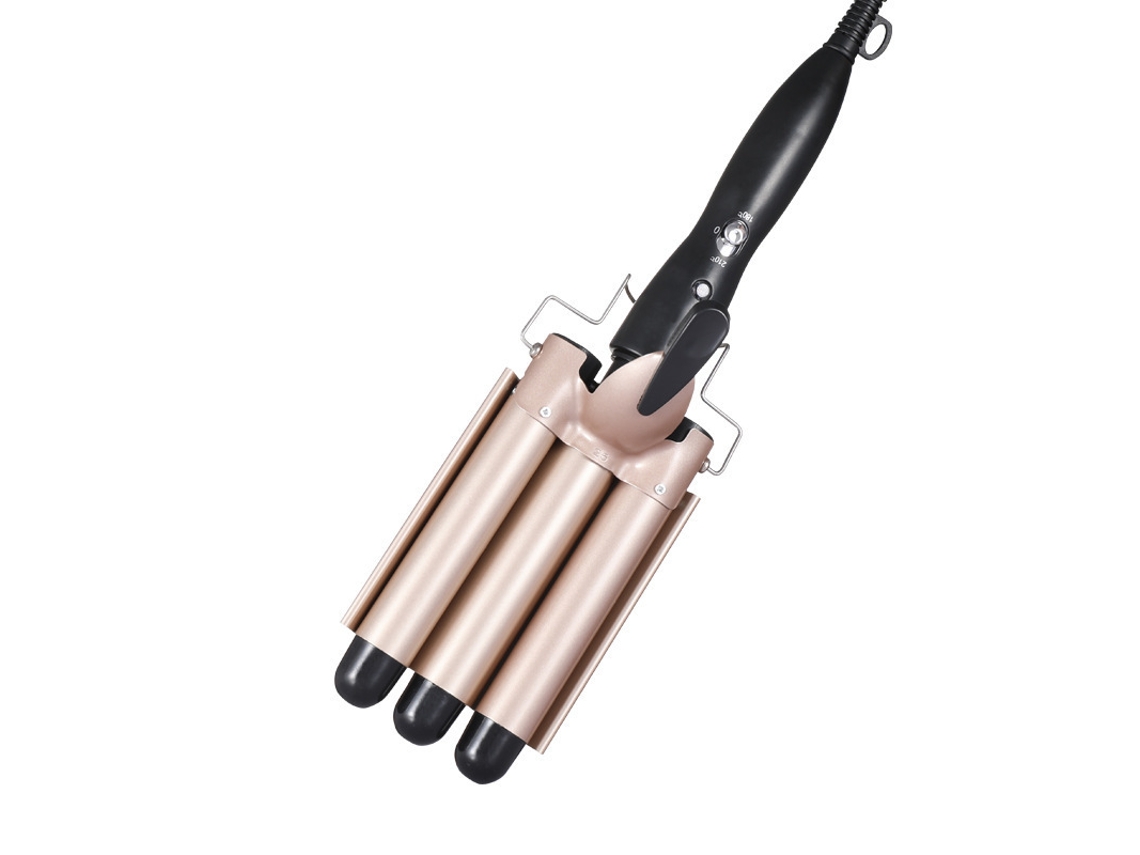 Modelador De Cachos Com 3 Rolos De 25 Mm(180, 210° C, Dourado)