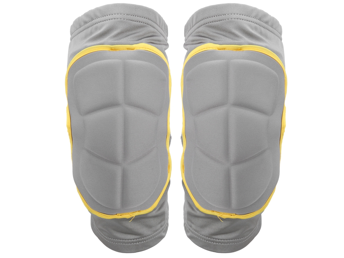 Joelheira unissex com Joelheiras espessas para esqui, ciclismo e proteção, tamanho XL, cinza prateado AQUAFORGE