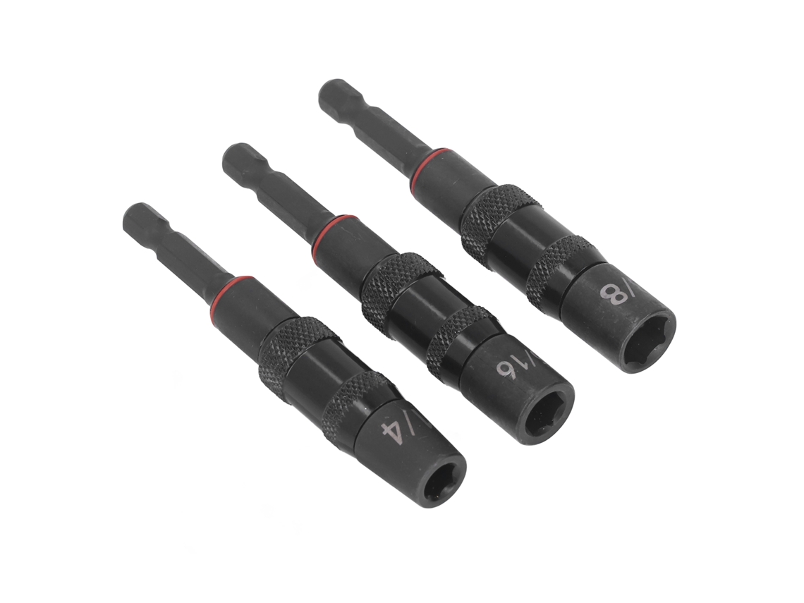 Conjunto De Adaptadores De Soquete Para Impact Driver 1/4 Polegada Com Apoio Para Bits De Soquete Flip Magnético Forte