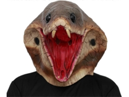 Máscara De Látex De Cobra Assustadora Para Festa De Halloween Fantasia De Cobra Olysi Shop