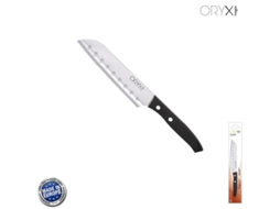 Cuchillo aspen santoku hoja acero inoxidable 17 cm. negro