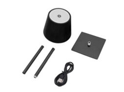 Lâmpada de Mesa Led Sem Fio Recarregável 3600mah com 3 Cores e Dimmerização Contínua | S/MARCA