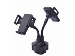 Lurelia Suporte Para Telemóvel Em Porta-copos De Carro 21 Cm 2 Cm Flexível Pescoço De Ganso Rotação 360° Preto