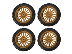Mali pneus de Roda Rc 4pcs 12mm Hex Plástico Borracha Textura Concavoconvexa para Carro Esportivo Plano 1/10