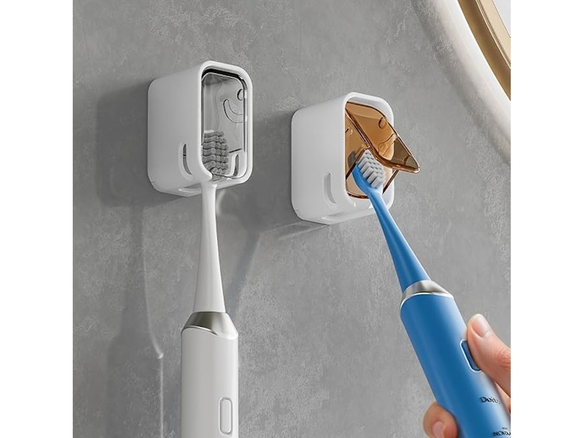 Dispensador Pasta Dentes Elétrica Parede Tampa Antipoeira Chuveiro Banheiro