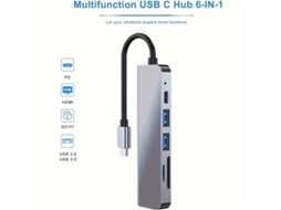 Adaptador Multifuncional Tipo C 6 Em 1 Com Usb C.vayotoy