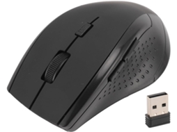Mouse sem fio Vikye com caixa marrom, preto, novo