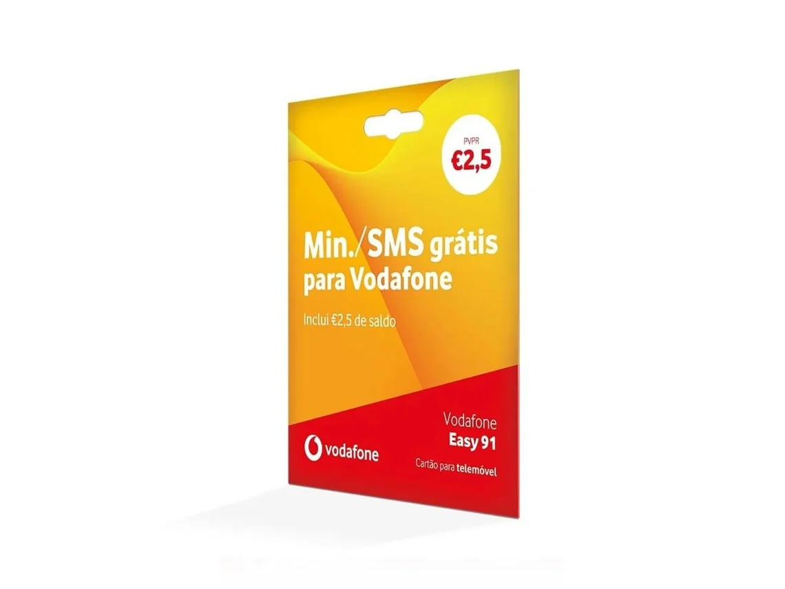 Cartão SIM Pré-Pago VODAFONE EASY GO