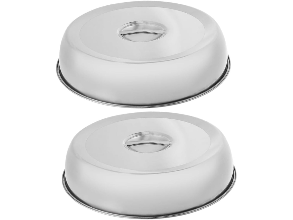 Conjunto De 2 Capas Para Bife Em Aço Inoxidável De 20 Cm, Resistentes E Protetoras, Ideais Para Grel Gokoco