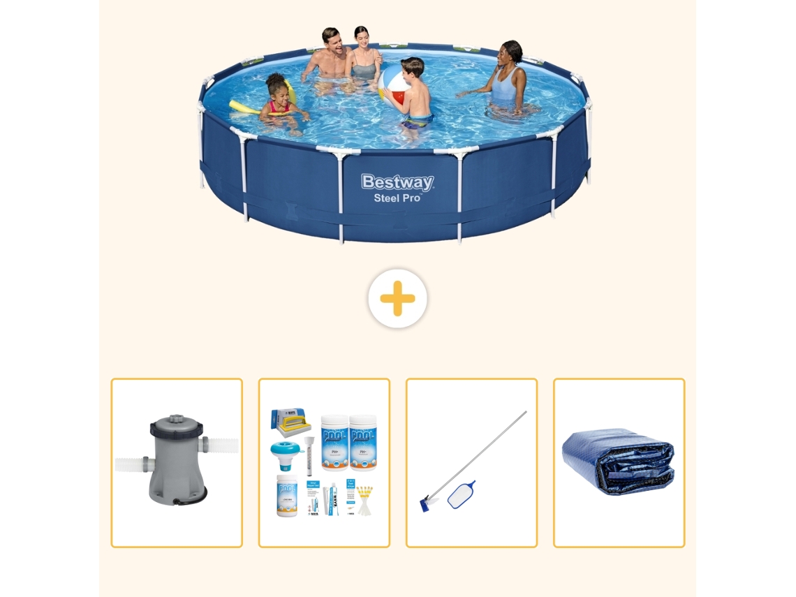 Bestway Piscina Bestway Steel Pro Redonda - 396x84 Cm - 5-peças S267