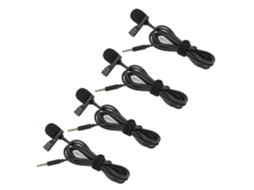 2026zentro-4pcs Microfone Lavalier Clip-on Com Interface 3.5mm Para Celular Equipamento De Gravação