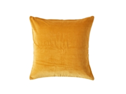 Homescapes Mustard Velvet Cushion Cover 60x60 Cm