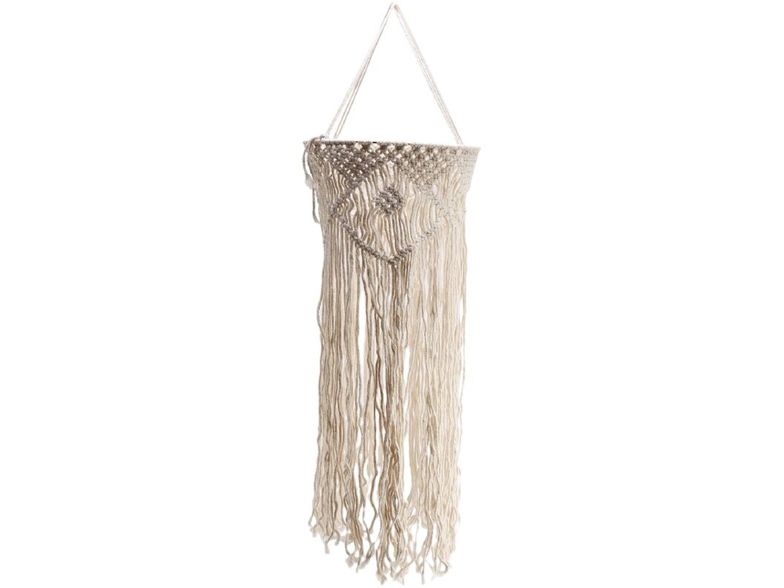 Lámpara de techo con flecos hecha a mano, estilo bohemio, para dormitorio y baño, color blanco cálido. - aquaforge