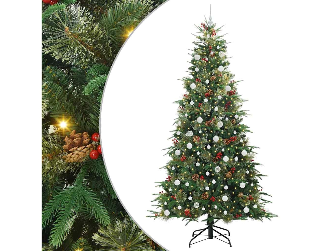 Conjunto 1 Decoração De Natal Vidaxl Verde Plástico (240 Cm)