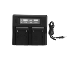 Camera Battery Dual Charger Usb Cameras Battery Charger For Nf Series F550 F970 F990 F750 100‑240v Eu Plug LAXISCREED