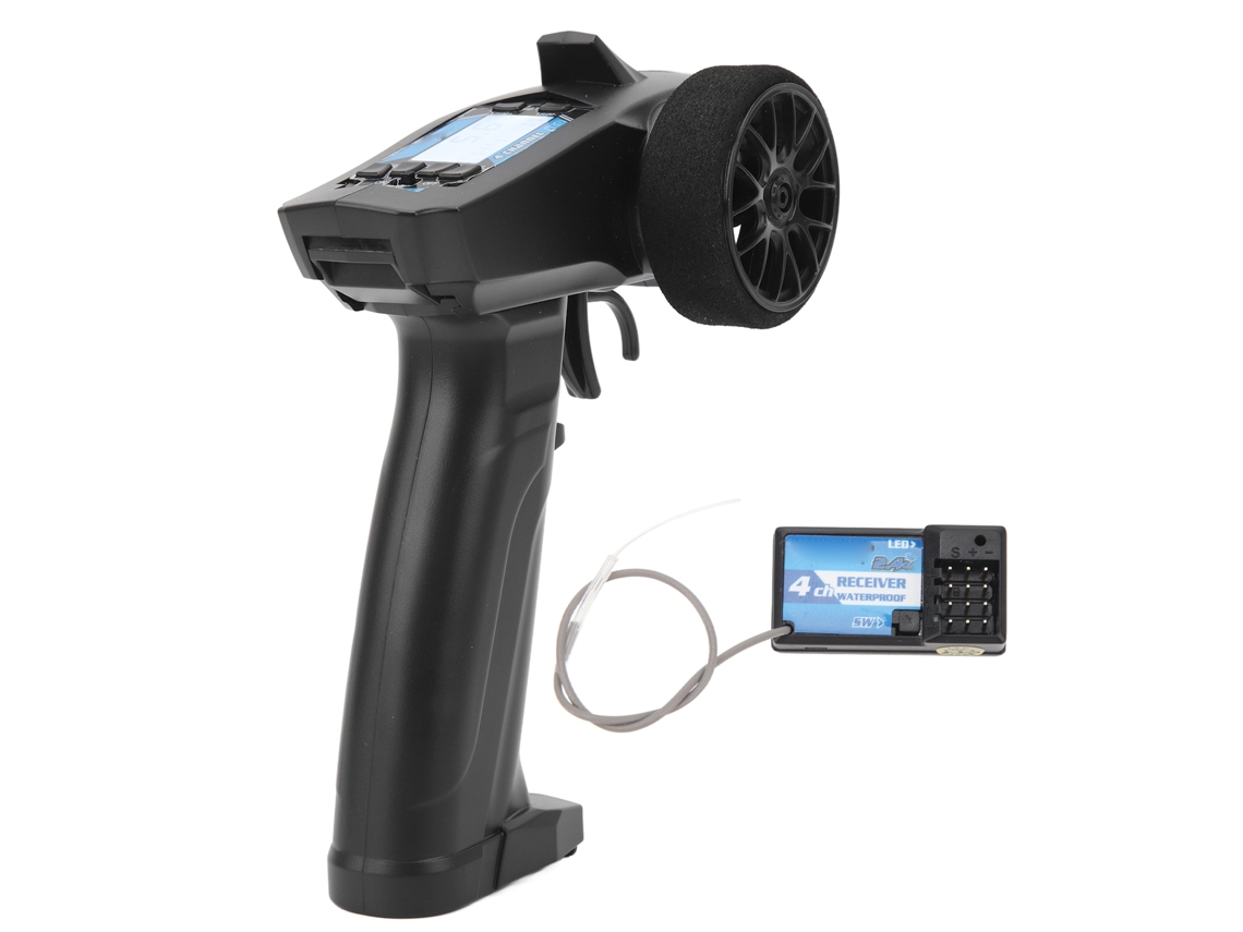 Mali controle Remoto 2.4ghz com Display Lcd para Carro e Barco Rc Transmissor Receptor Multifuncional Preto