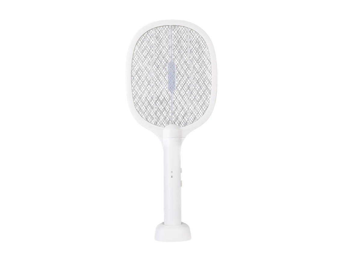 Raquete antimosquito elétrica 2 em 1, UV, USB recarregável, com base, uso doméstico, durável, multiuso STELASPLEN