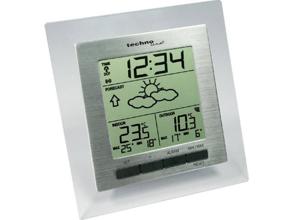 Estação meteorológica digital TECHNOLINE WS 9136-IT  Inox, Branco