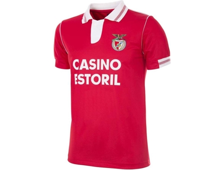 T-Shirt para Homem COPA FOOTBALL Sl Benfica 1992-93 Vermelho para Futebol (M)