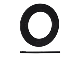 Relaxdays Dart Catchring R7, 4 Partes, Anel De Proteção Para Dardos De 45 Cm, Proteção De Parede, Ø Total 72 Cm, Preto